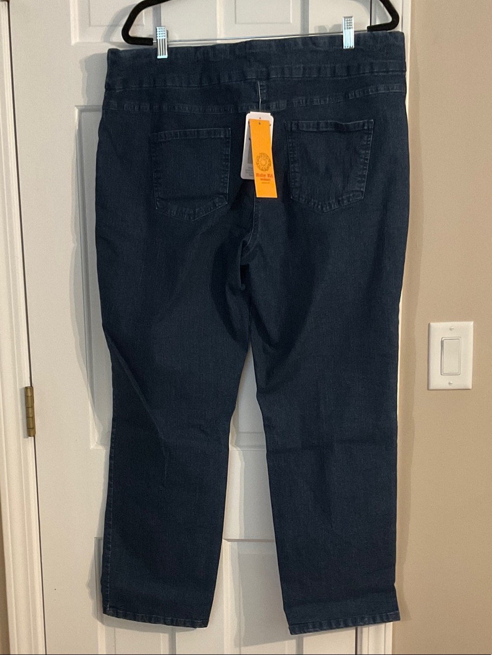 Ruby Rd. Dark Blue Ankle-Length Stretch Jeans - Picture 4 of 8
